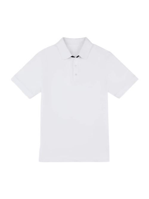 polo uomo cotone piquet stretch bianca FAY | NPMB250135STDWB001